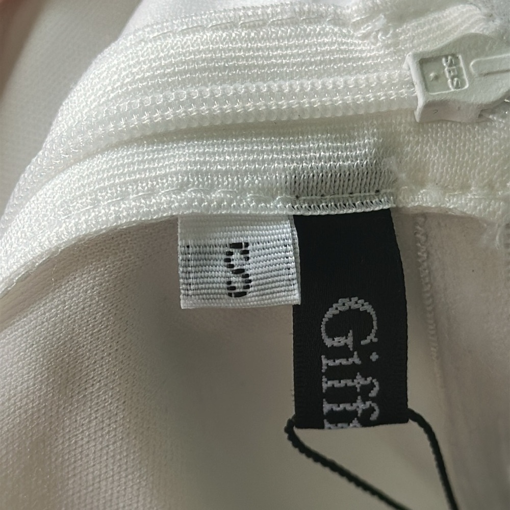Giffniseti White Puff Sleeve Maxi Dress NWT - Picture 4 of 10